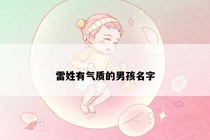 雷姓有气质的男孩名字